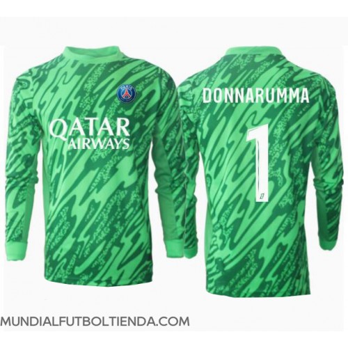 Camiseta Paris Saint-Germain Gianluigi Donnarumma #1 Portero Primera Equipación Replica 2024-25 mangas largas